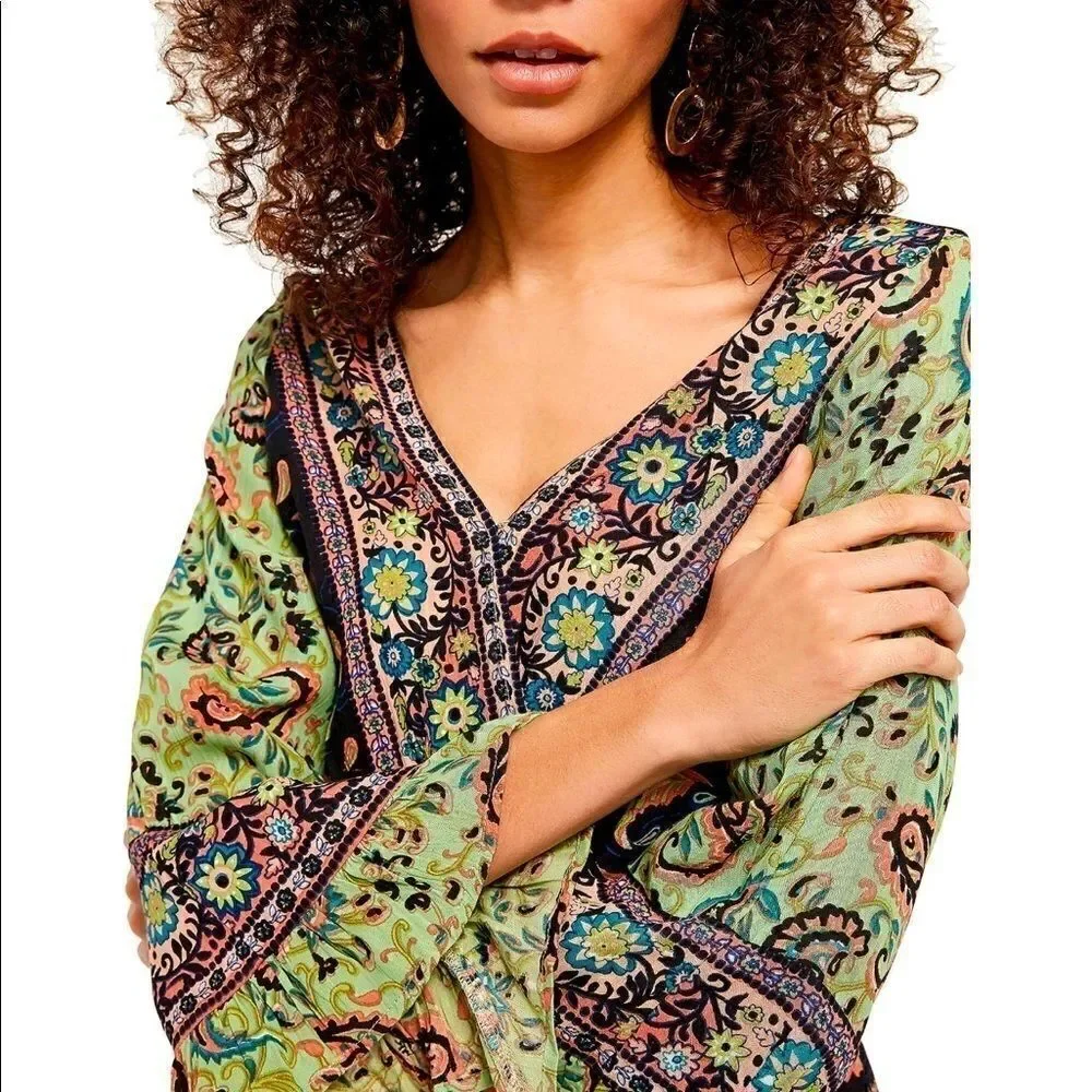 NWT Free People Rosalie Wrap Top